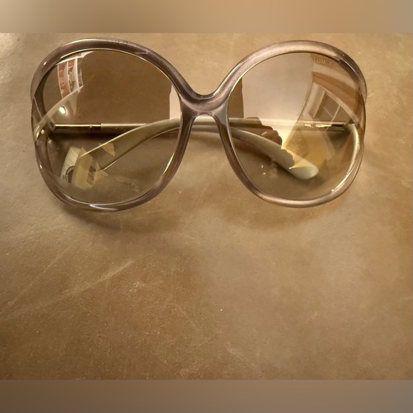 Tom Ford Accessories - Tom Ford Oversized Taupe Sunglasses — NIB